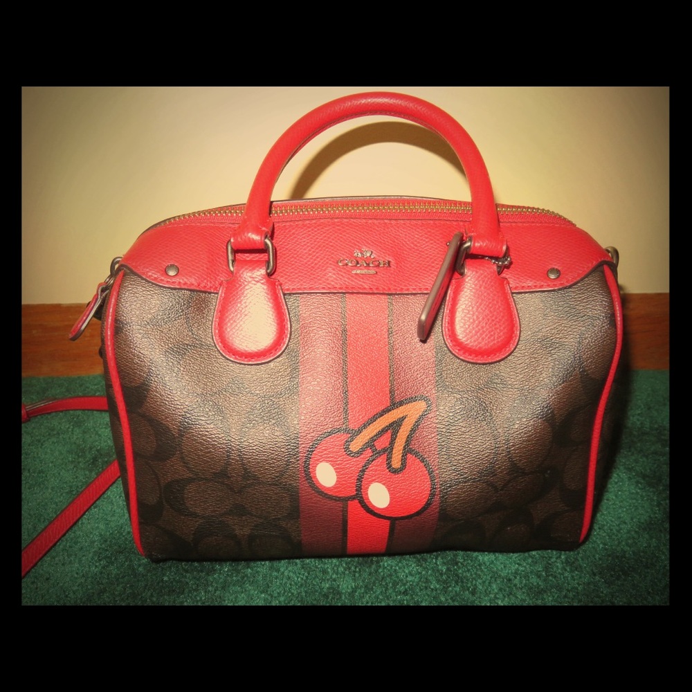 Coach PAC-MAN purse, signature cherry
